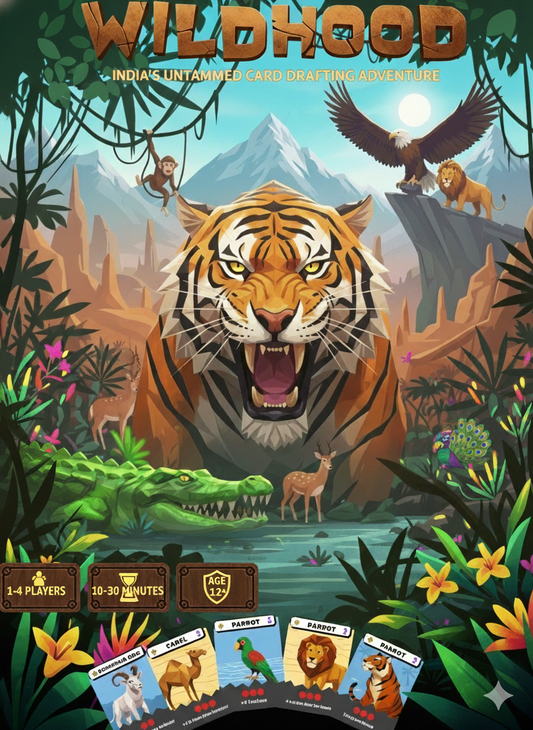 Wildhood: A Strategic Card Game of Indian Wildlife and Habitats